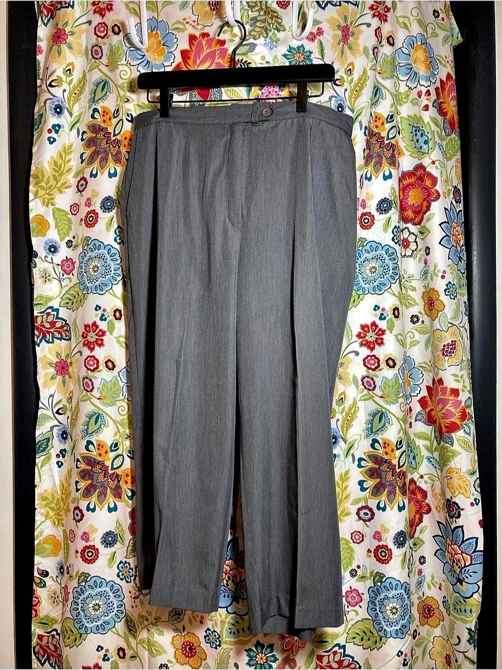 Vintage Separate Impressions by Koret Gray Straight Leg Pants Size 16